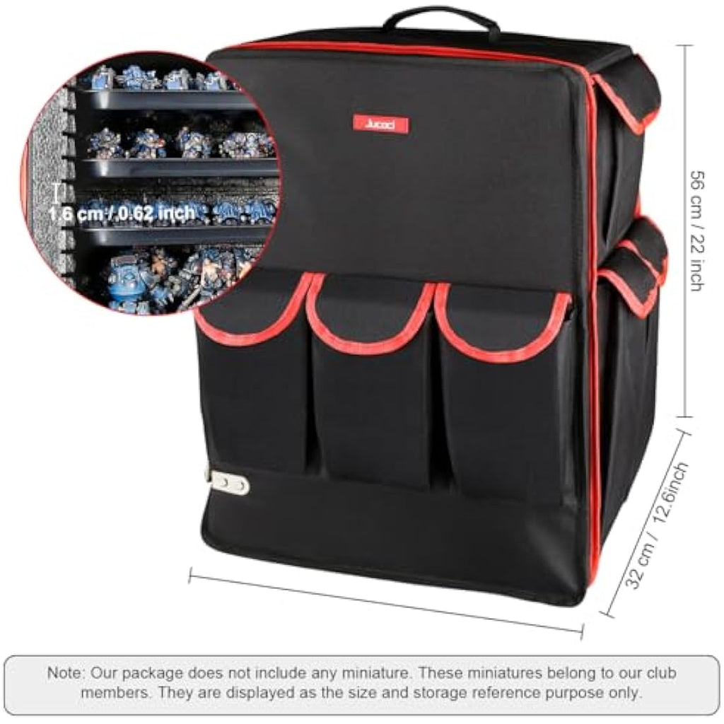 Jucoci Miniatures Storage Case | Tabletop Wargaming Figure Transport Box