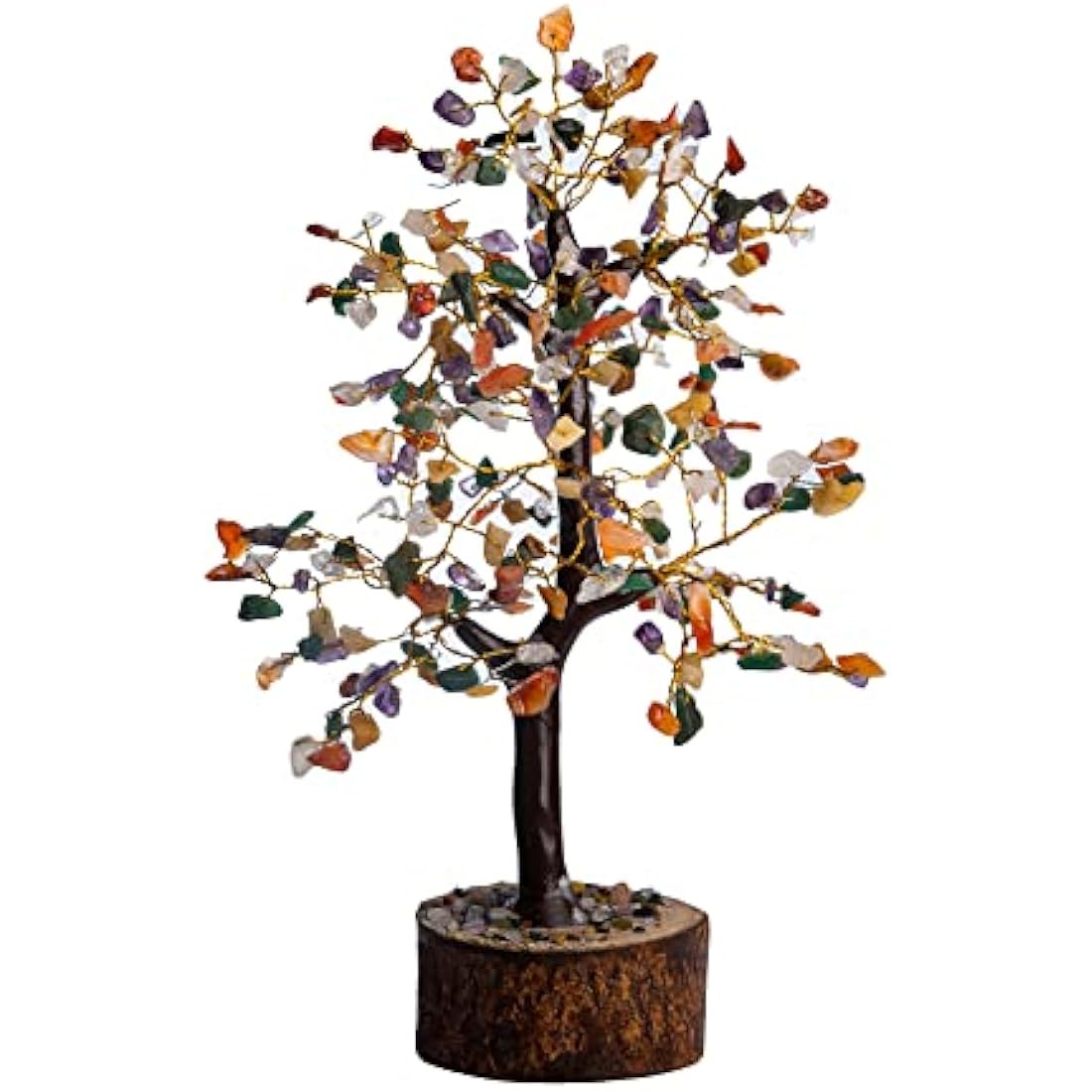 Wonder Care 7 Chakra Multi Crystal Tree - 300 Beads Feng Shui Decor
