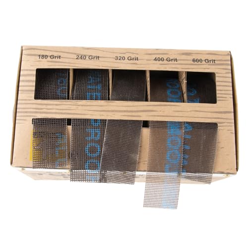 O'SKOOL Mesh Sanding Abrasive Roll Pack with Dispenser – 5 Grits for Lathes