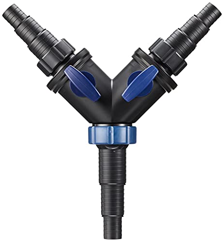 Oase Y-Splitter 1 1/2 Inch Water Distributor for Pond Pumps - Black