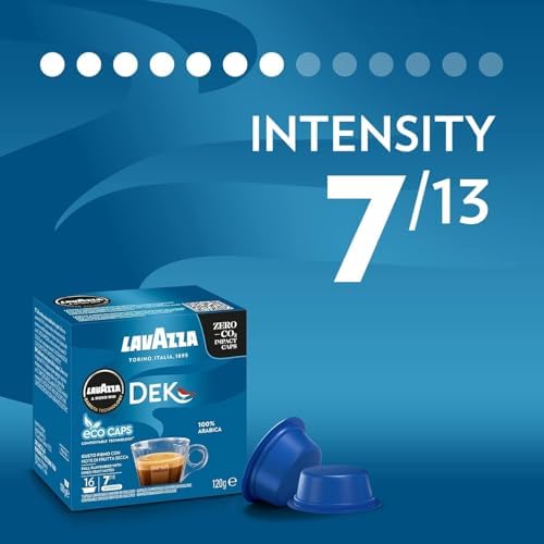 Lavazza A Modo Mio Dek Cremoso Decaf Coffee Capsules - 80 Pods (5x16)
