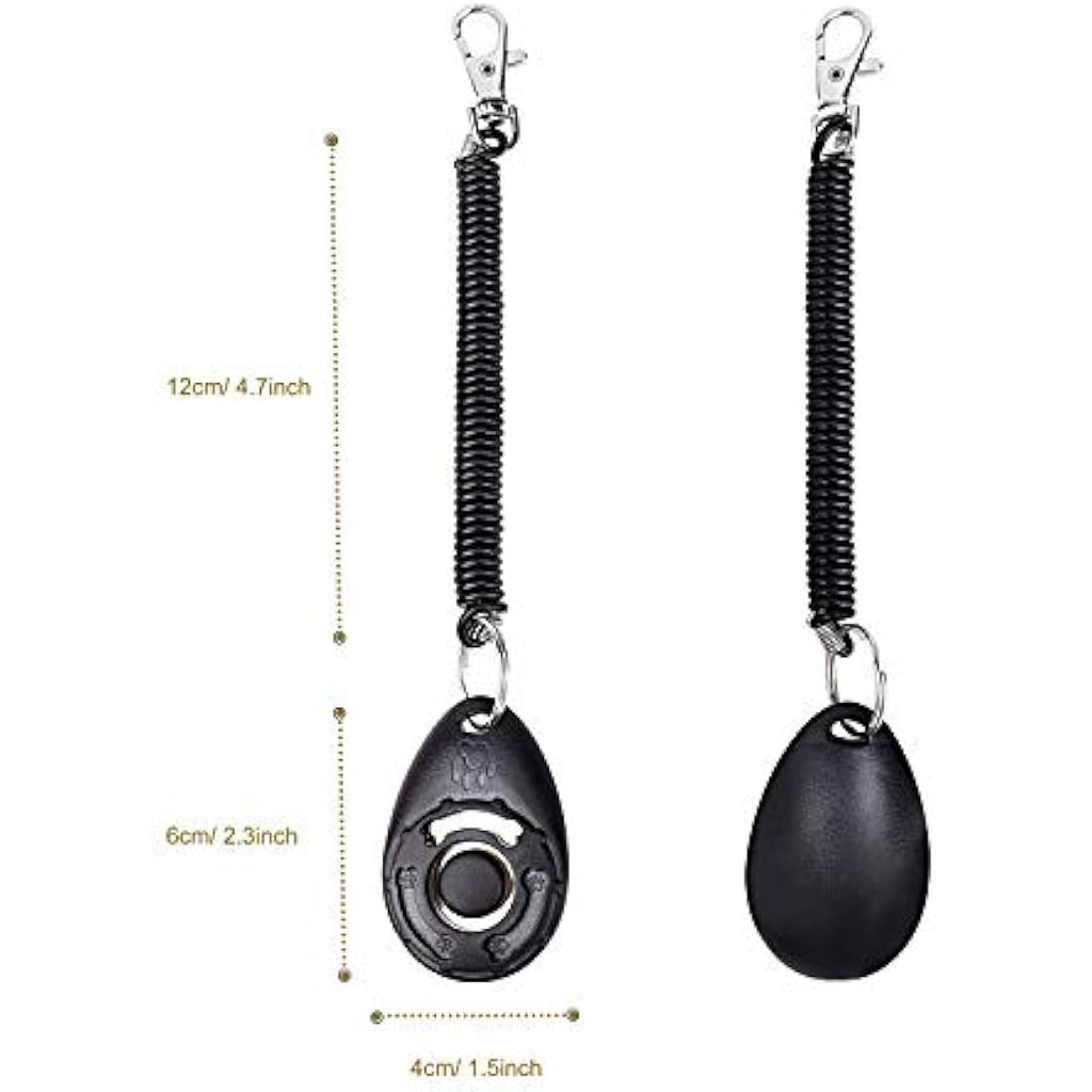 Dog Training Clickers with Wrist Strap - 4-Pack Set