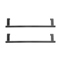 Jolof Store Over Door Towel Rack – 2Pcs Black Stainless Steel Towel Bar