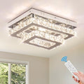 Modern Crystal LED Ceiling Light – Dimmable K9 Flush Mount