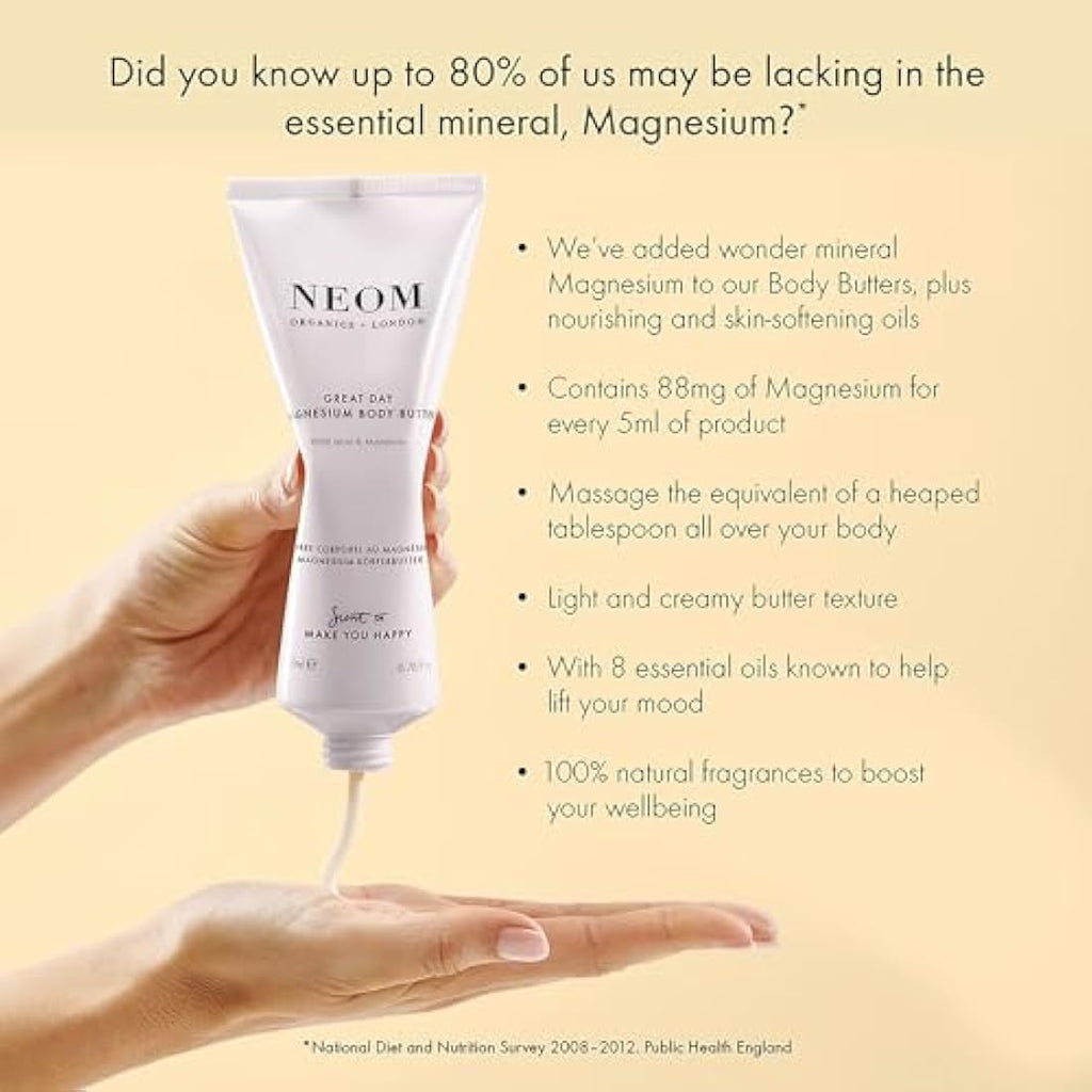 NEOM Organics Great Day Magnesium Body Butter – 200ml Moisturizer