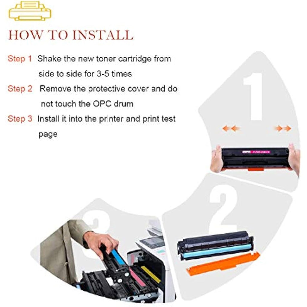 Aseker Compatible Toner 4-Pack for Oki C532 C542 MC563 MC573 | High Yield