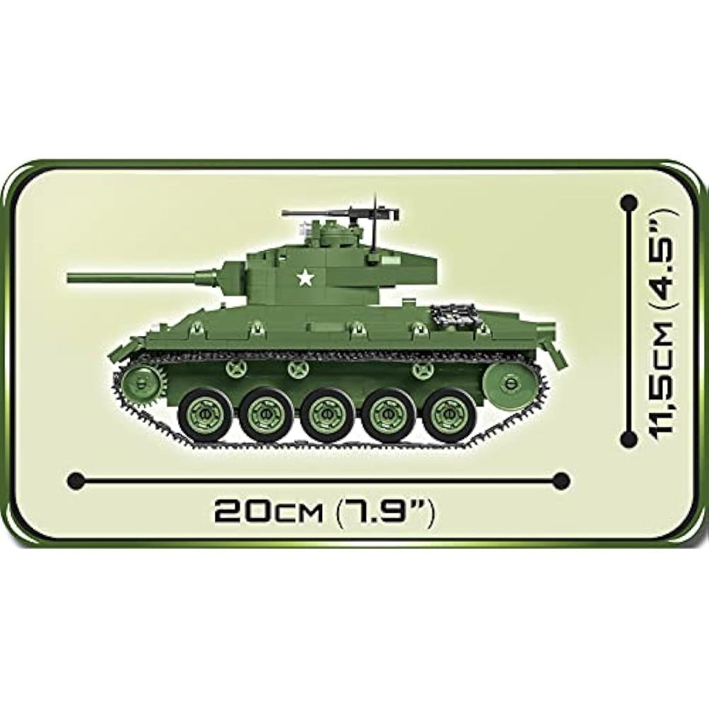 COBI M24 Chaffee Tank Model Building Set – 590 Piece Construction Toy