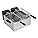 Caterlite Dual Tank Electric Countertop Fryer | 2 x 3.5L | 2kW