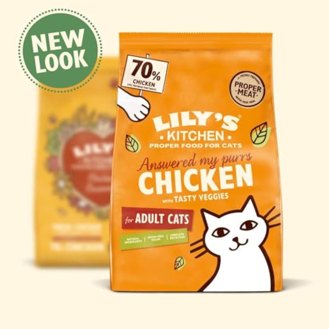 Lily's Kitchen Grain-Free Chicken & Veggies Adult Dry Cat Food - 2kg