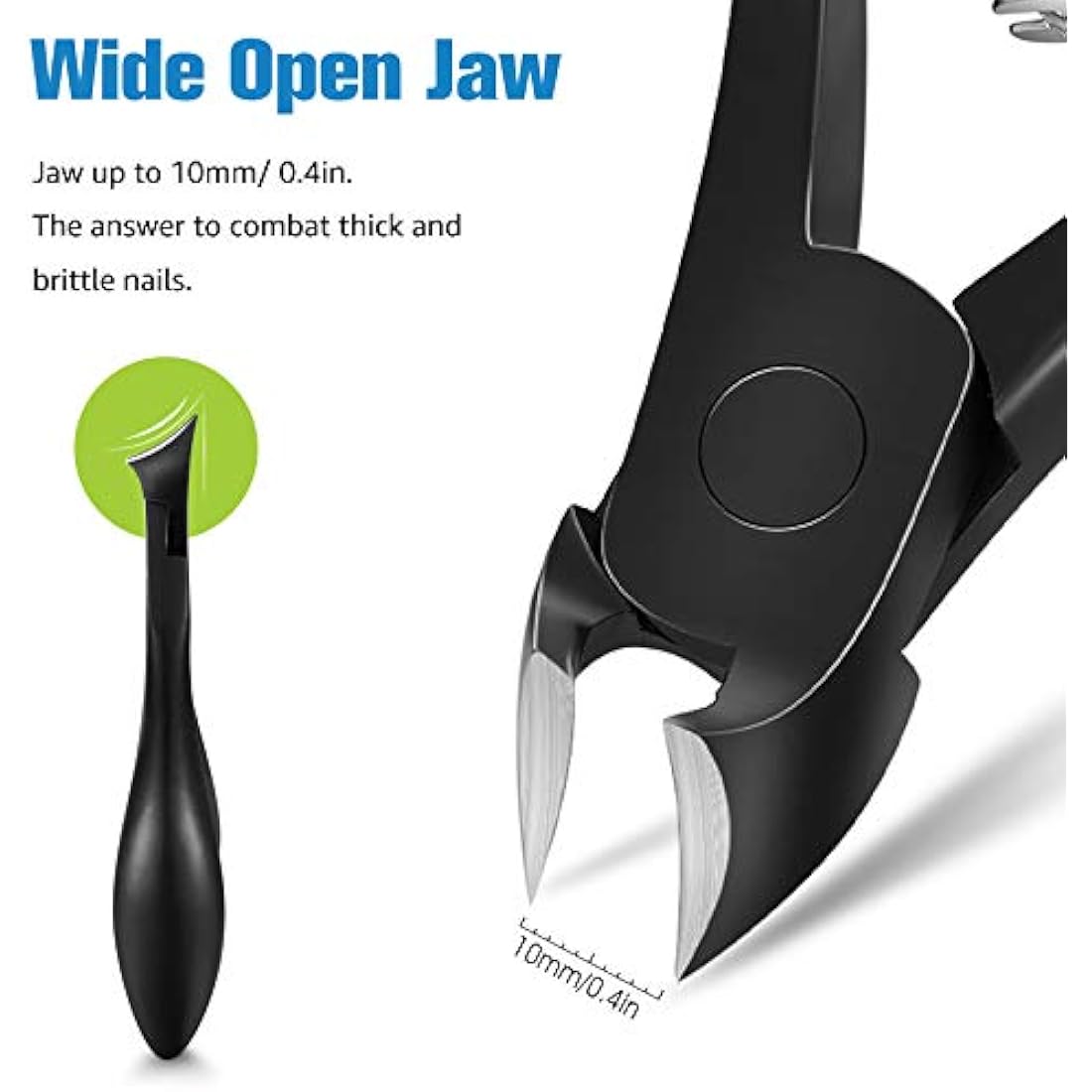 FERYES Toenail Clippers for Thick Nails – Stainless Steel Podiatry Tool