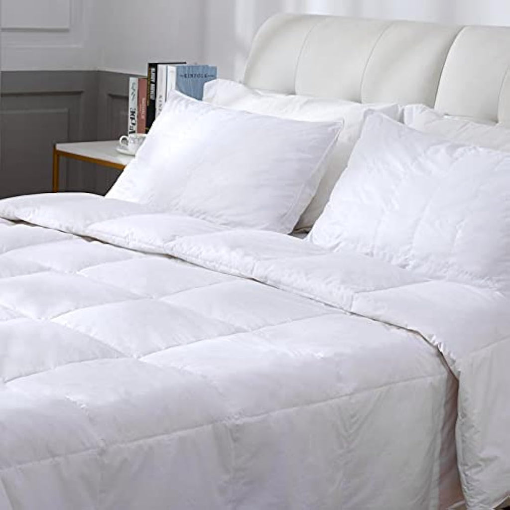 Jolof Store 4.5 Tog Feather & Down Duvet – Super King Cotton Bedding