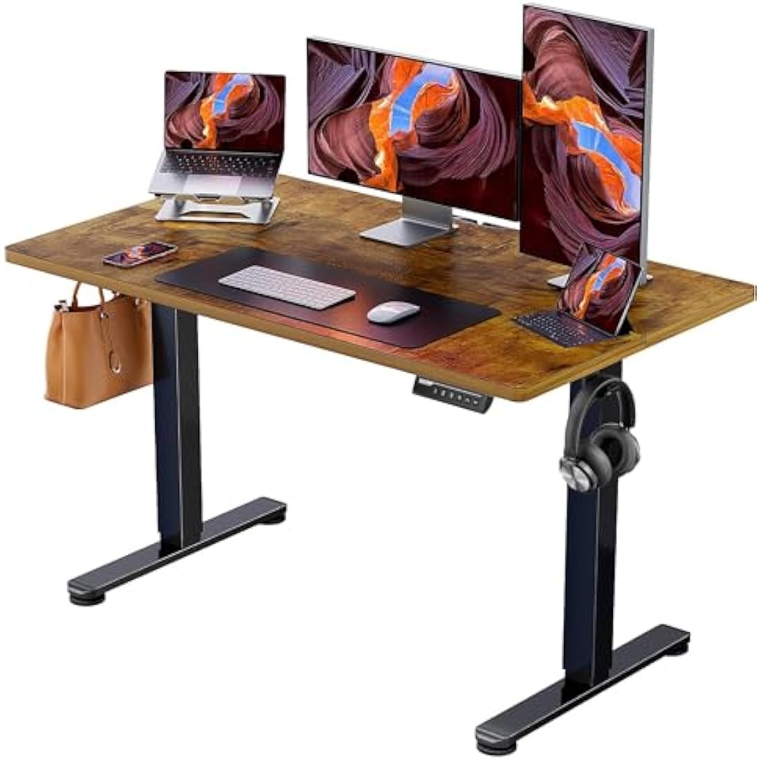 ErGear Electric Standing Desk – 120x60cm Height Adjustable Sit Stand