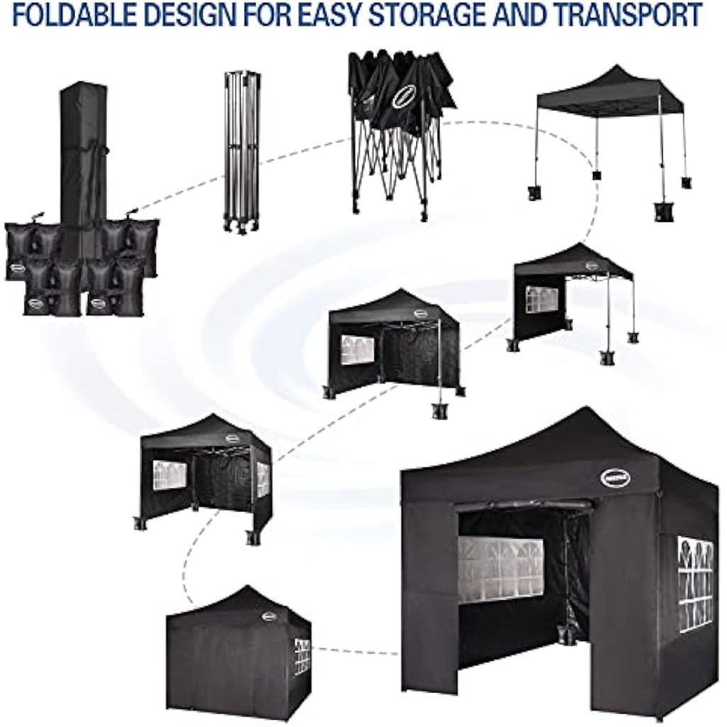 Maximus 3x3m Heavy Duty Pop Up Gazebo – Waterproof Commercial Market Stall
