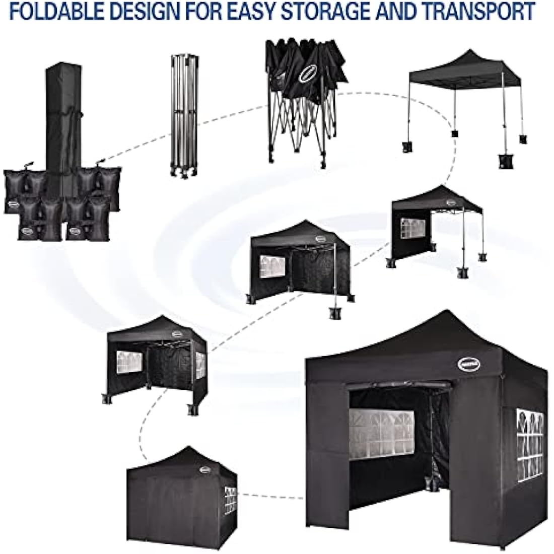 Maximus 3x3m Heavy Duty Pop Up Gazebo – Waterproof Commercial Market Stall