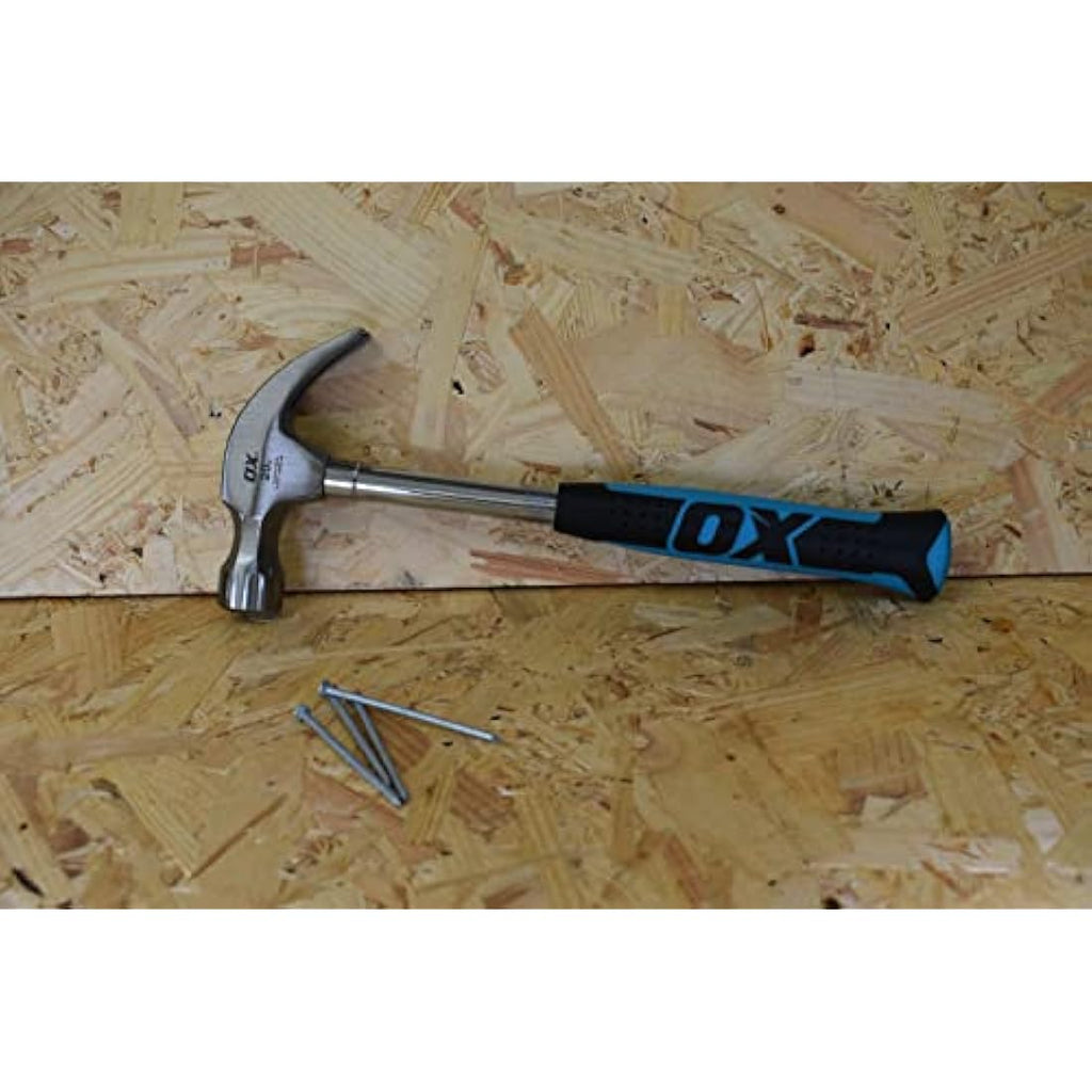 OX Trade Claw Hammer – 20 oz Steel Head Construction Hand Tool