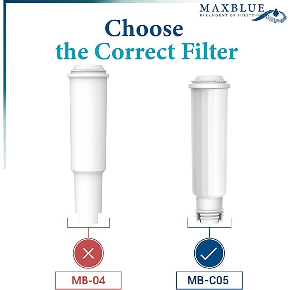 Maxblue F088 Coffee Filter Replacement for Melitta & Krups - 6 Pack