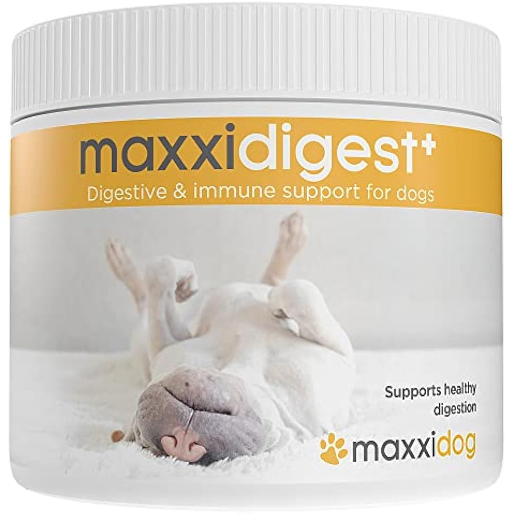 maxxipaws maxxidigest+ Dog Probiotic & Prebiotic Powder Supplement, 200g