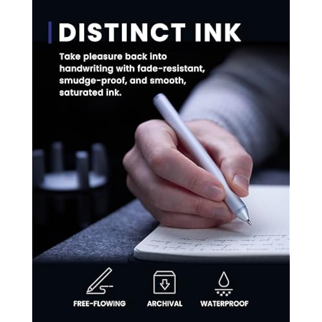 Novium Hoverpen – Luxury Executive Ballpoint Pen for Desk Decor