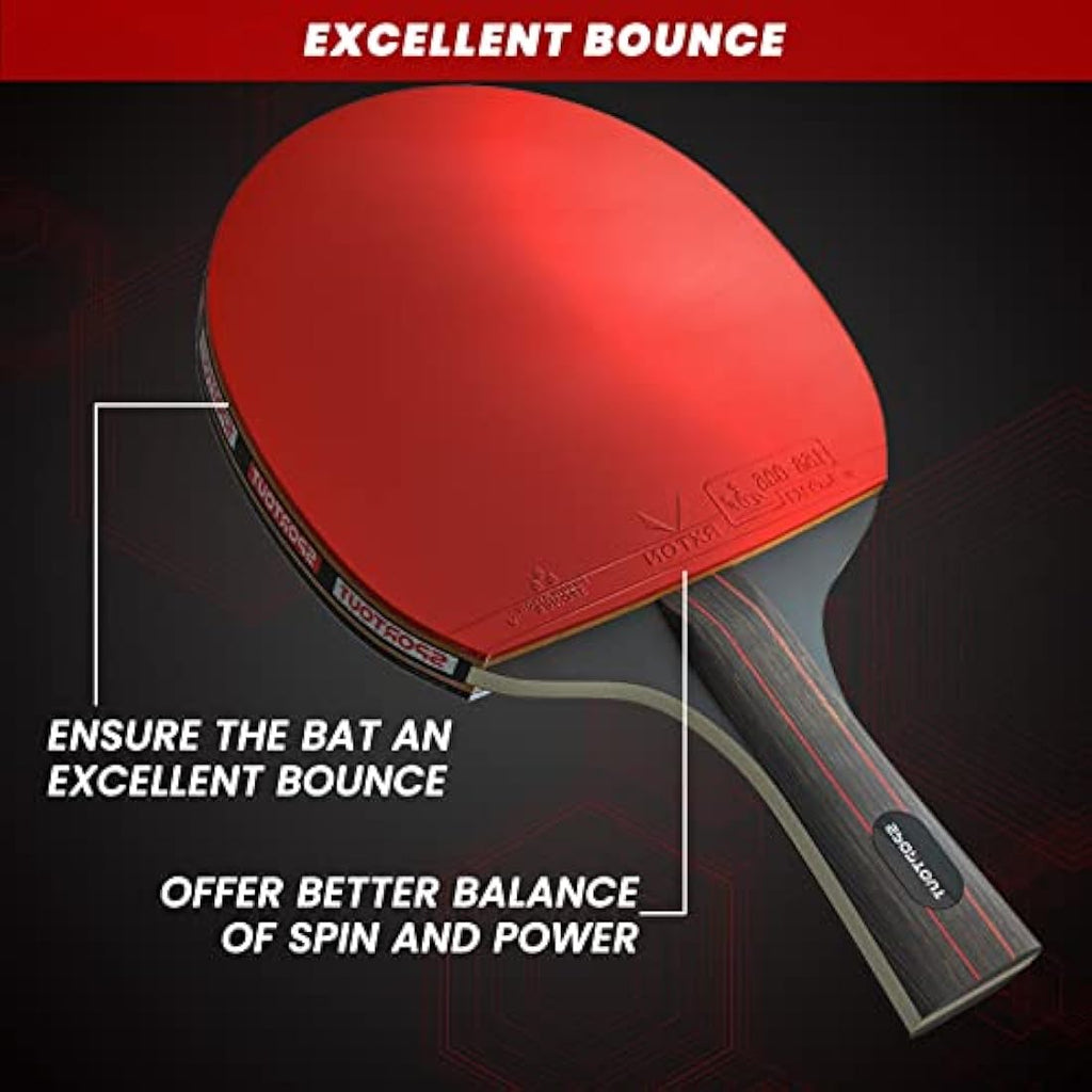 Sportout Table Tennis Set | 4 High-Performance Bats & 8 Balls