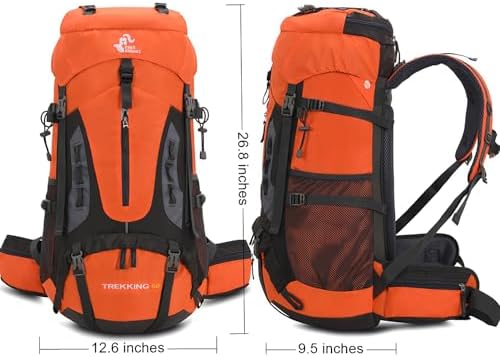 60L Hiking Backpack – Waterproof Lightweight Travel Daypack