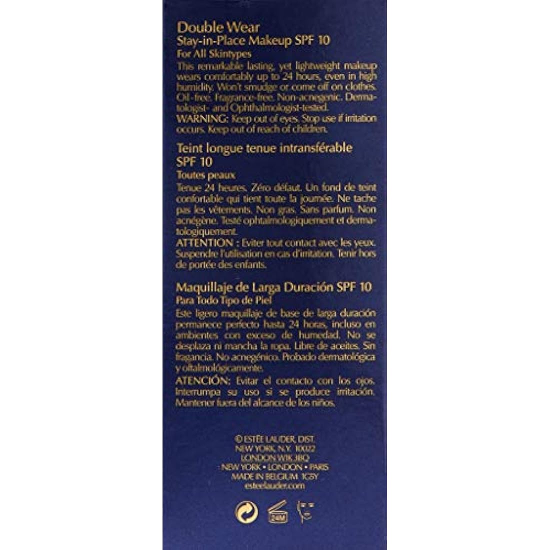 Estee Lauder Double Wear Stay-in-Place Foundation - 3C2 Pebble 30ml
