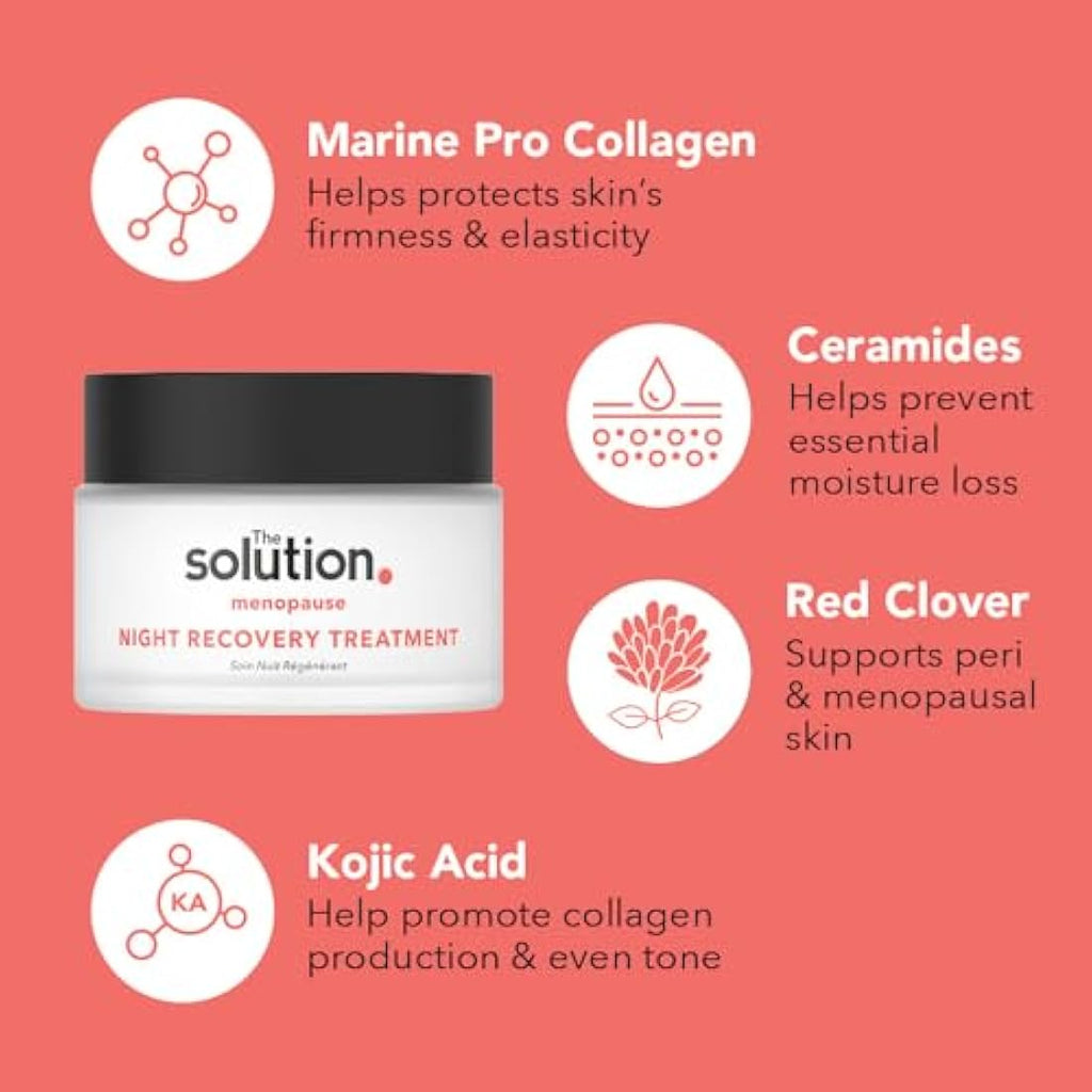The Solution Menopause Night Recovery Cream - Hydrating Anti-Aging 50ml