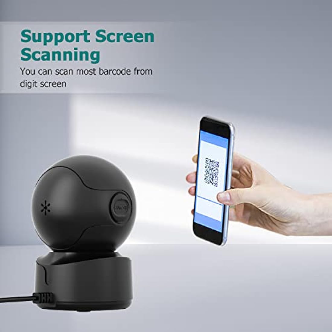 NetumScan Desktop Barcode Scanner | Hands-Free 1D 2D QR Reader for POS