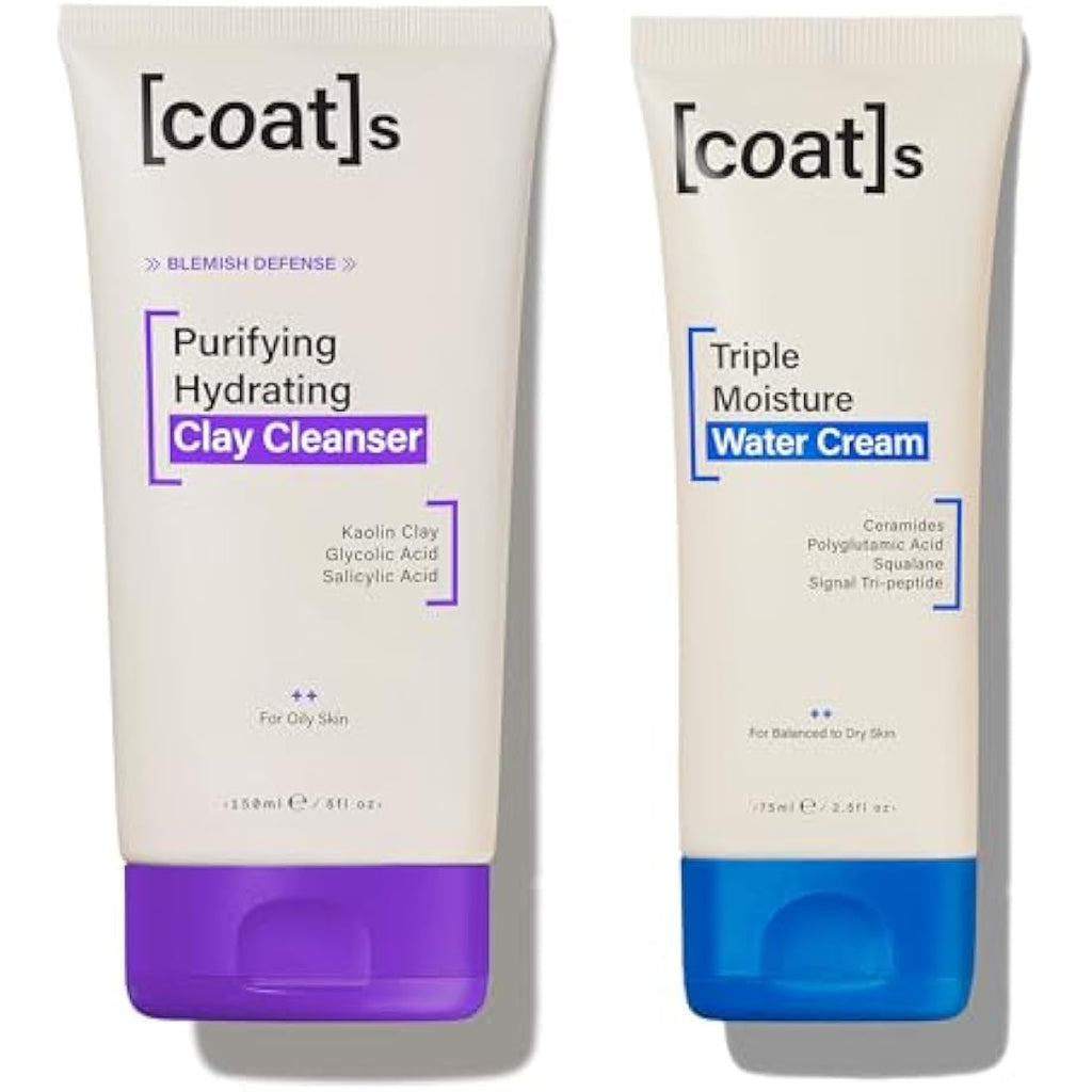 Coats Blemish Defence Duo – Clay Cleanser & Water Cream for Oily Skin