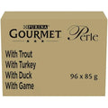 Gourmet Perle Mini Fillets in Jelly Country Medley Cat Food - 96 x 85g