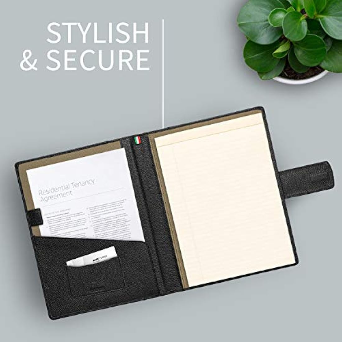 Full Grain Leather Document Holder – Handmade Portfolio
