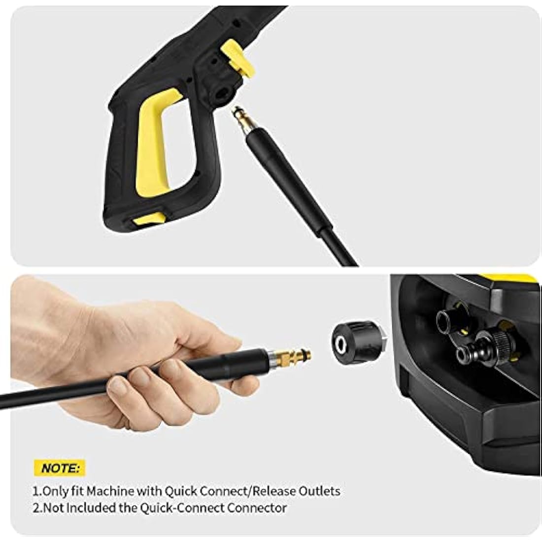 Stone Banks 15m Pressure Washer Hose for Karcher K2-K7 Quick Connect