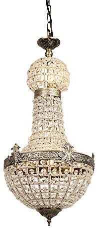 Newrays Royal Empire Crystal Chandelier – Vintage G9 Ceiling Light