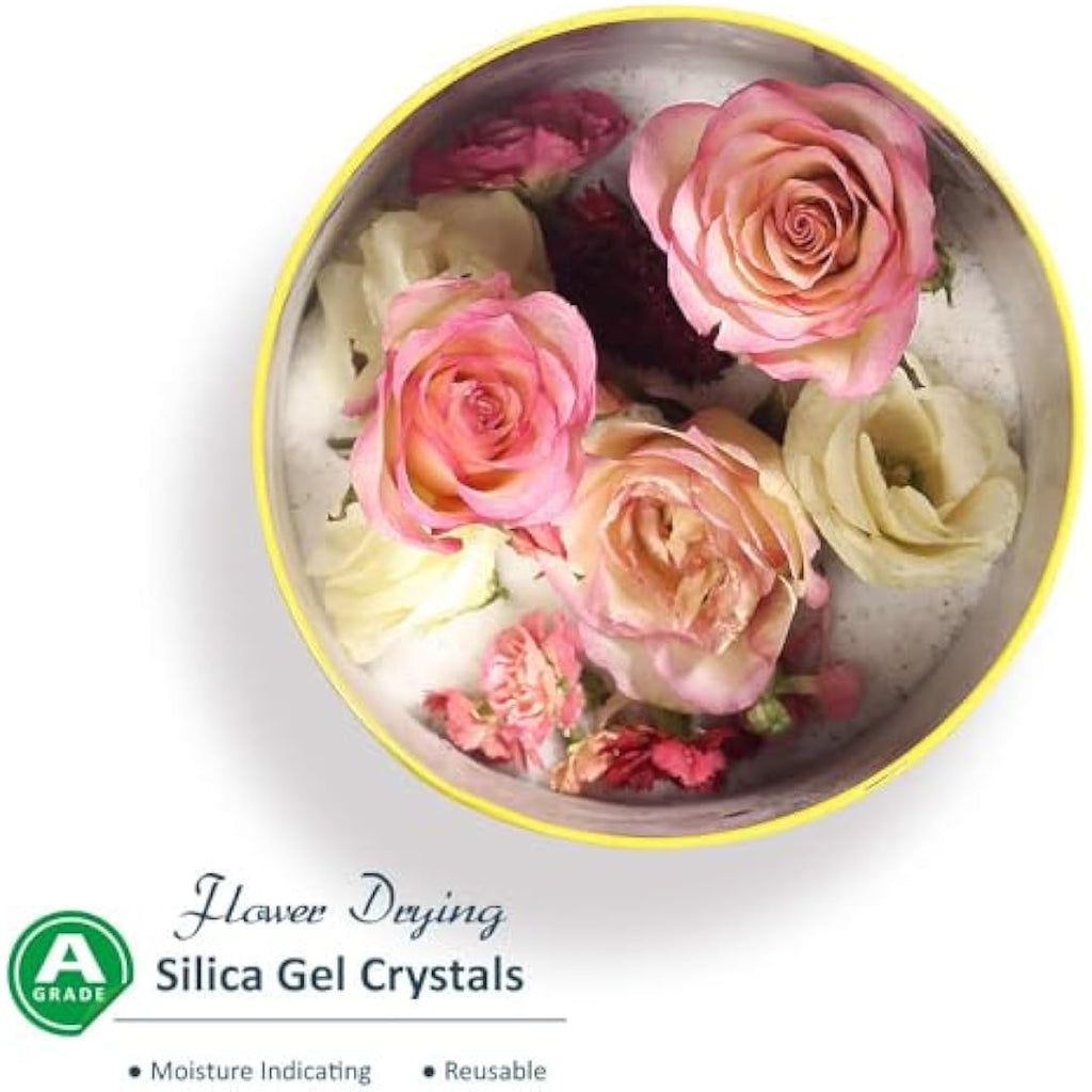 Wisedry Flower Drying Silica Gel | 5 LBS Reusable Fine Crystals Desiccant