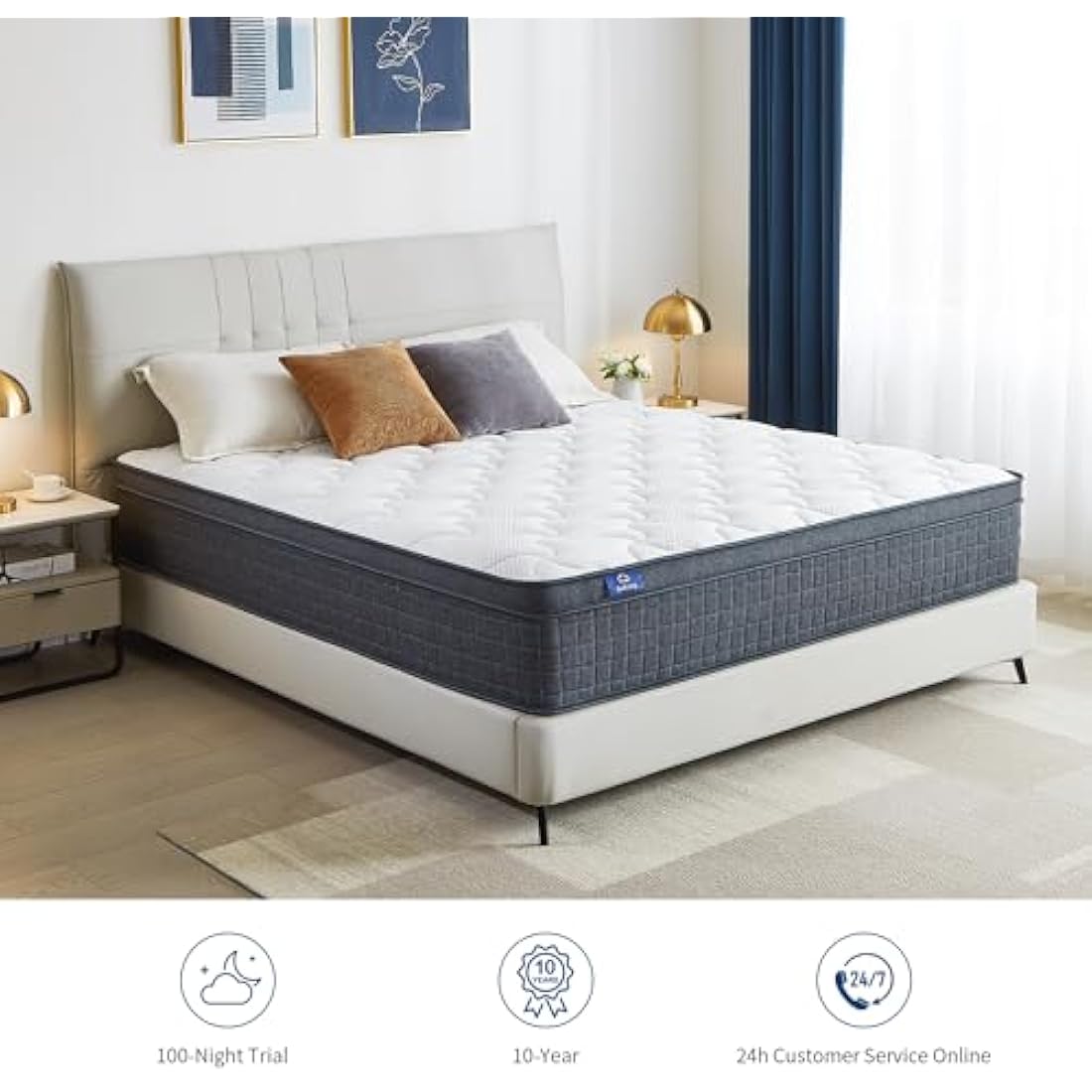 SuiLong 3FT Single Hybrid Mattress – 12 Inch Orthopedic Memory Foam