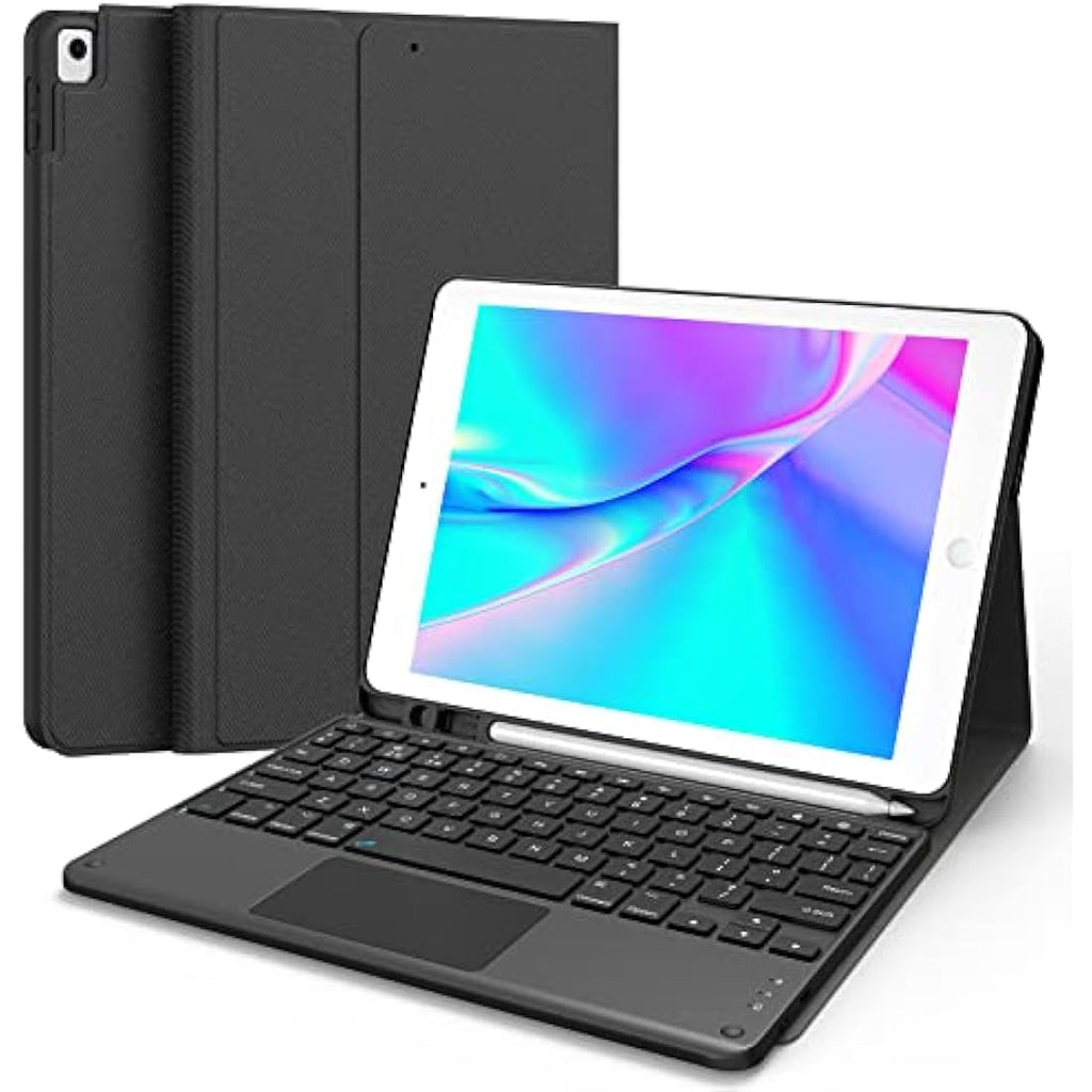 CHESONA iPad 9th Gen Keyboard Case with Smart Touchpad – Black