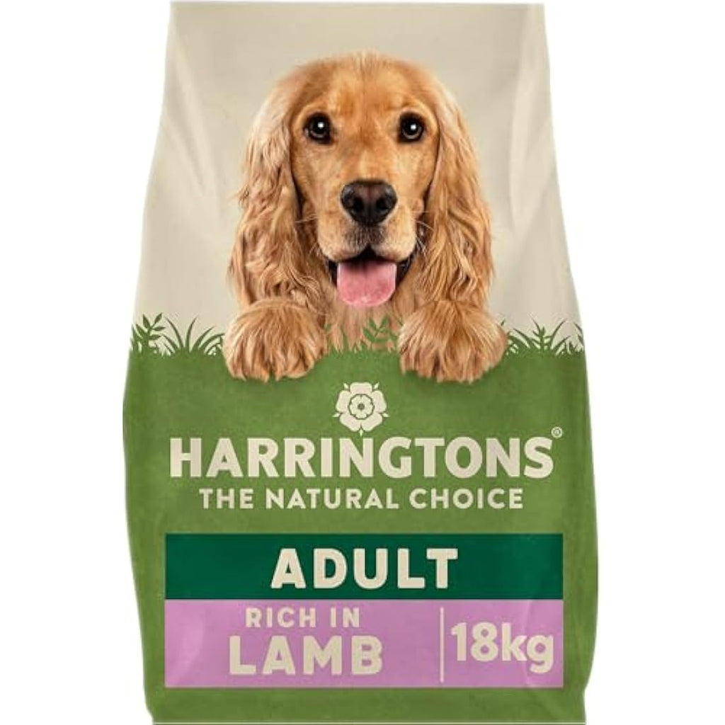 Harringtons Lamb & Rice Dry Dog Food – Natural Adult Kibble 18kg