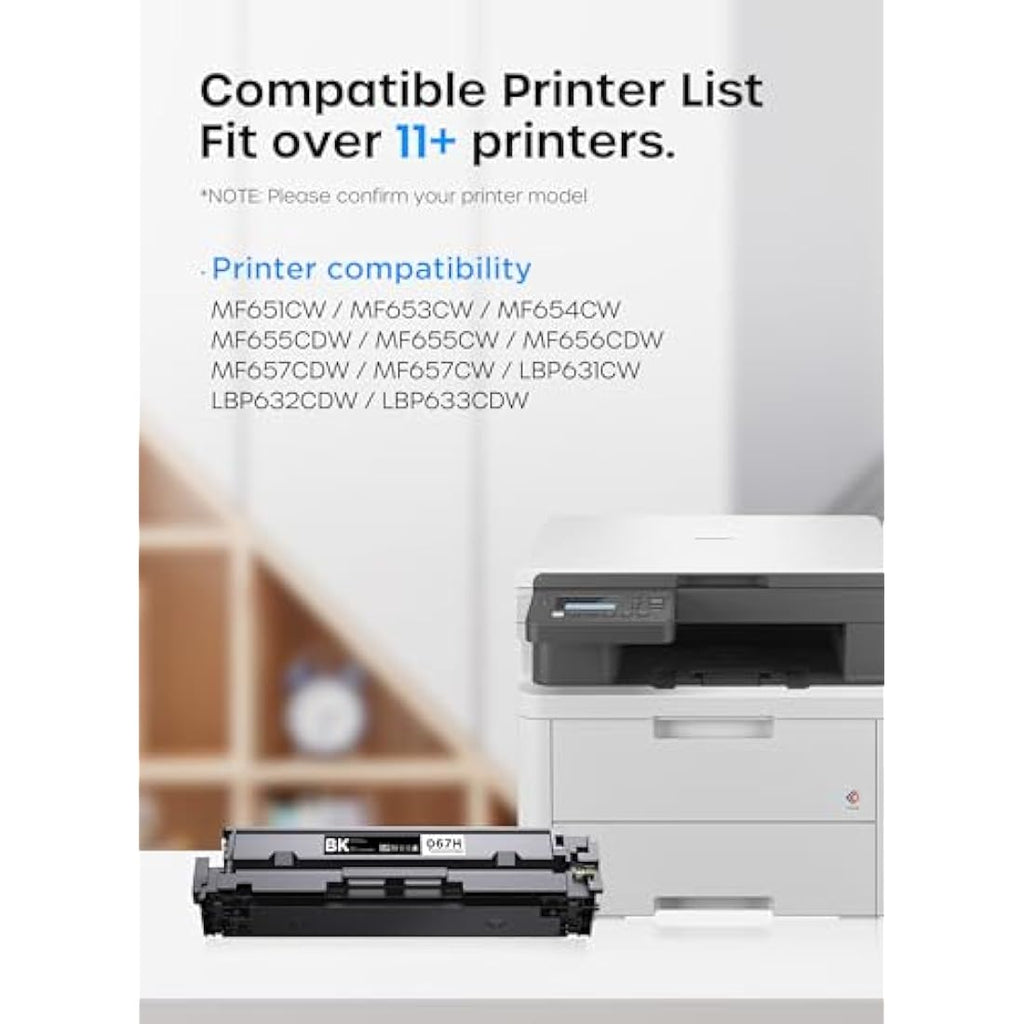 Timink CRG-067H Toner Cartridges for Canon i-SENSYS MF655CDW (4-Pack)