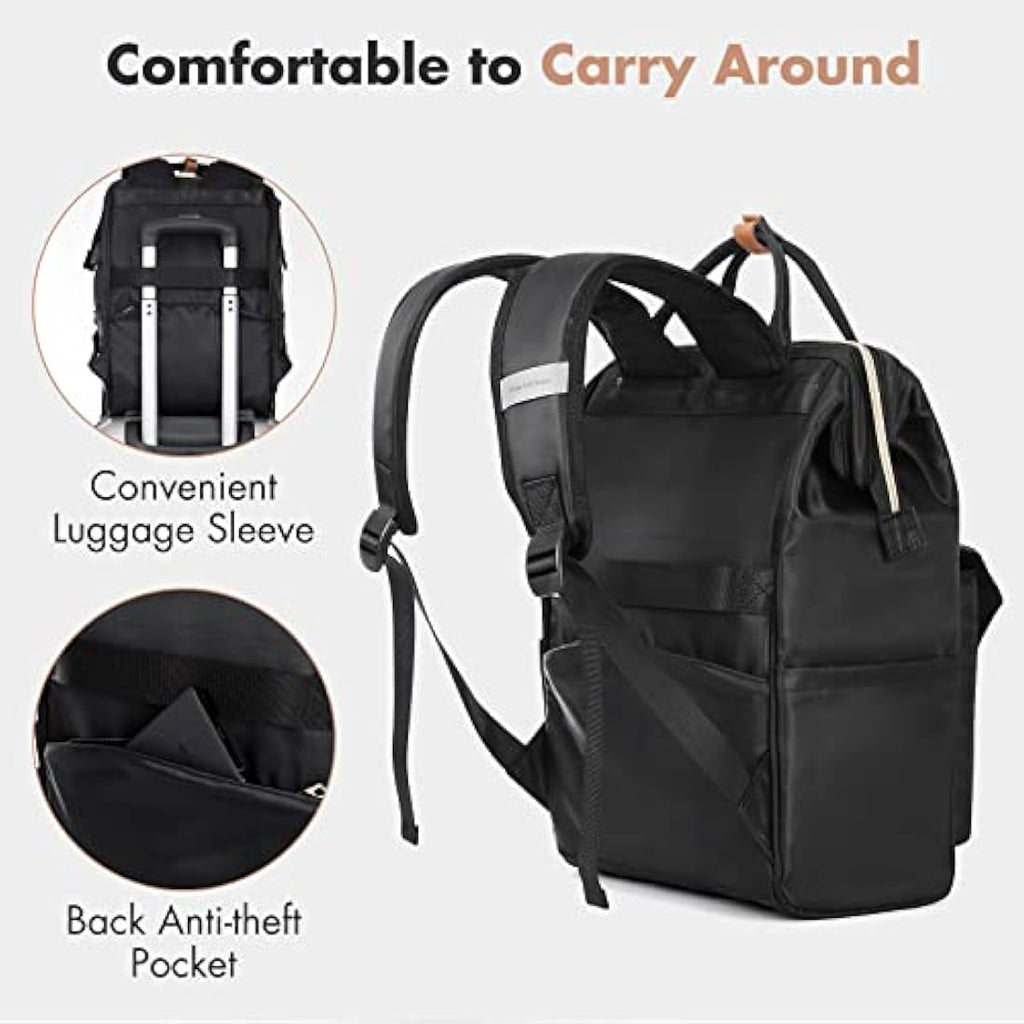 Lekesky 17.3" Laptop Backpack – Waterproof Travel Rucksack with USB Port