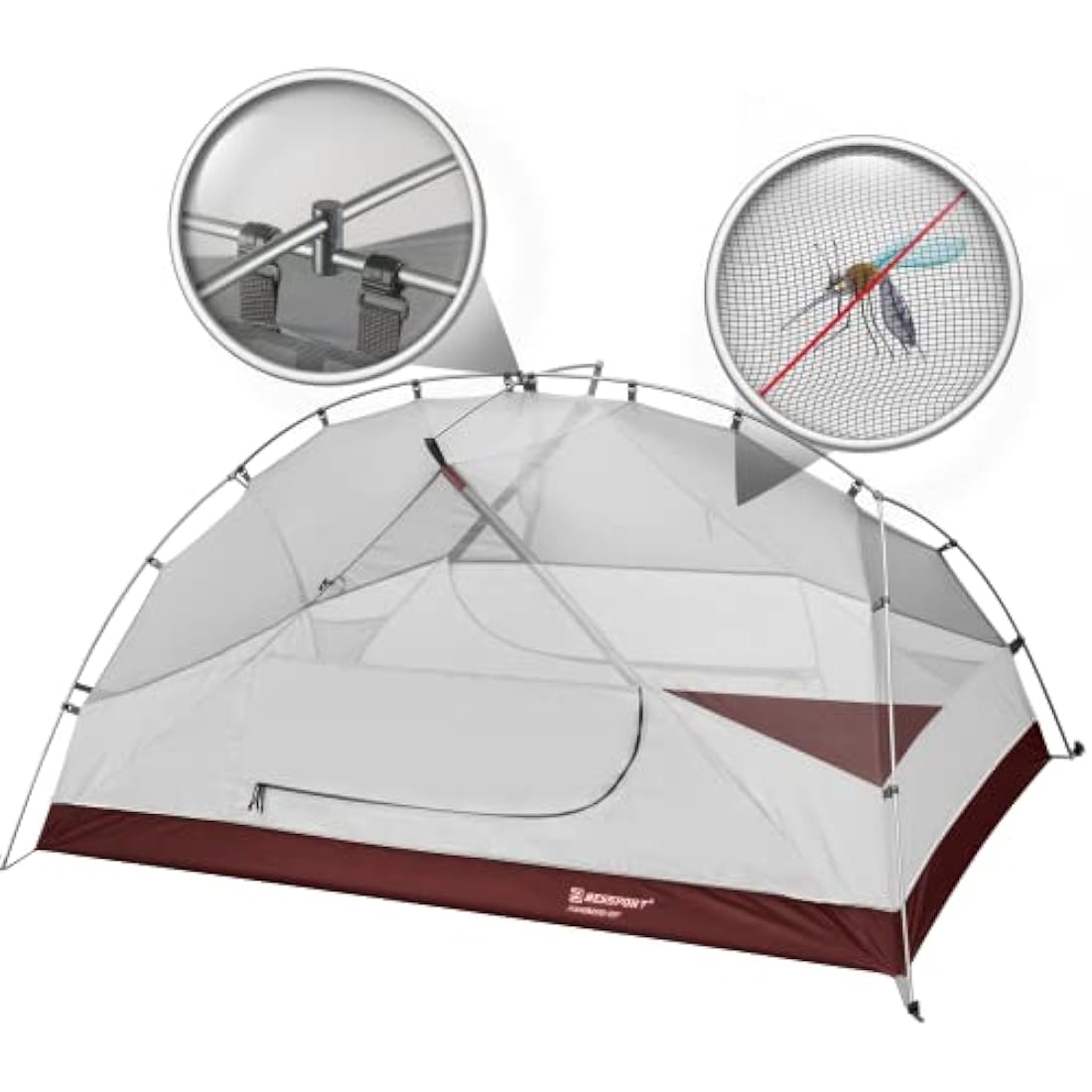 Bessport 2-Person Waterproof Dome Tent – 4-Season Ultralight Camping Tent