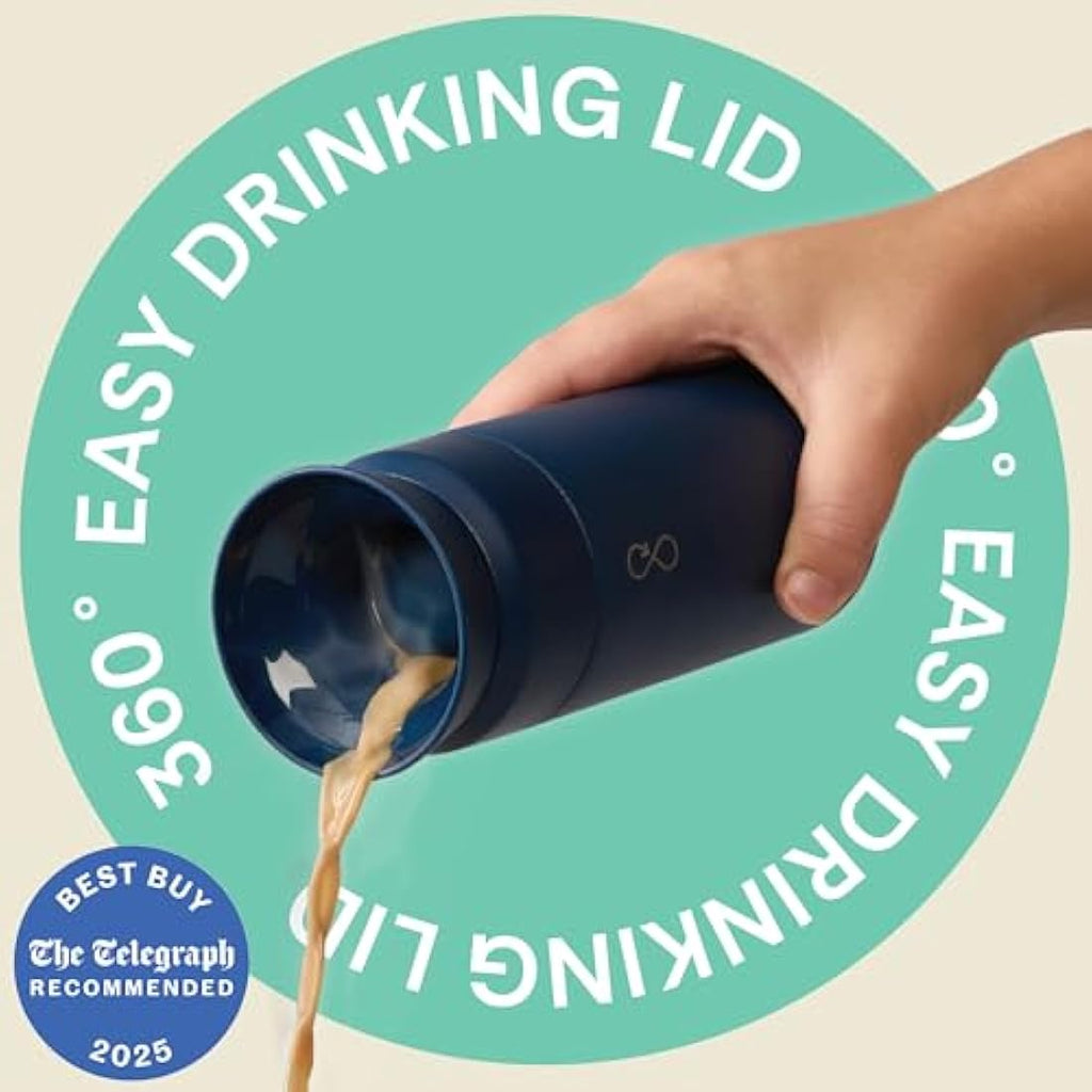 Ocean Bottle Brew Flask – 350ml Recycled Stainless Steel Travel Mug