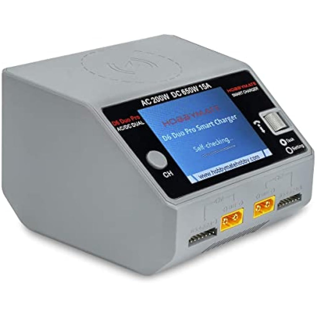 Hobbymate D6 Duo Pro Lipo Battery Charger | Dual Channel AC/DC Input
