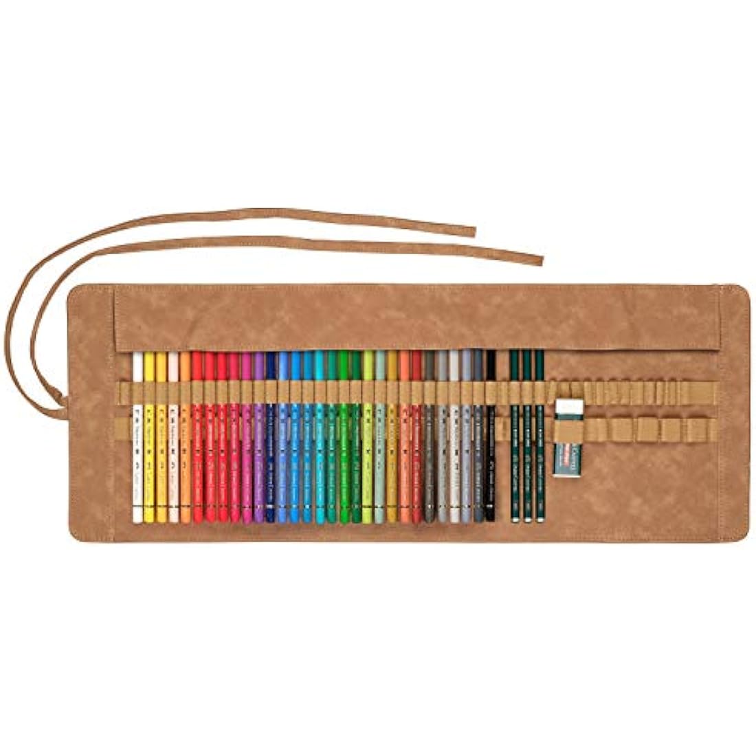 Faber-Castell Polychromos Colour Pencil Roll - 34 Piece Professional Set