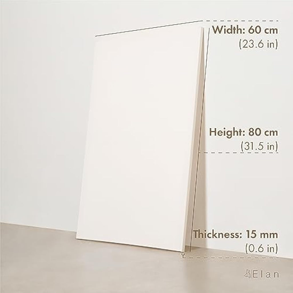 Elan 60x80cm Stretched Canvas 4-Pack | Triple Primed 100% Cotton