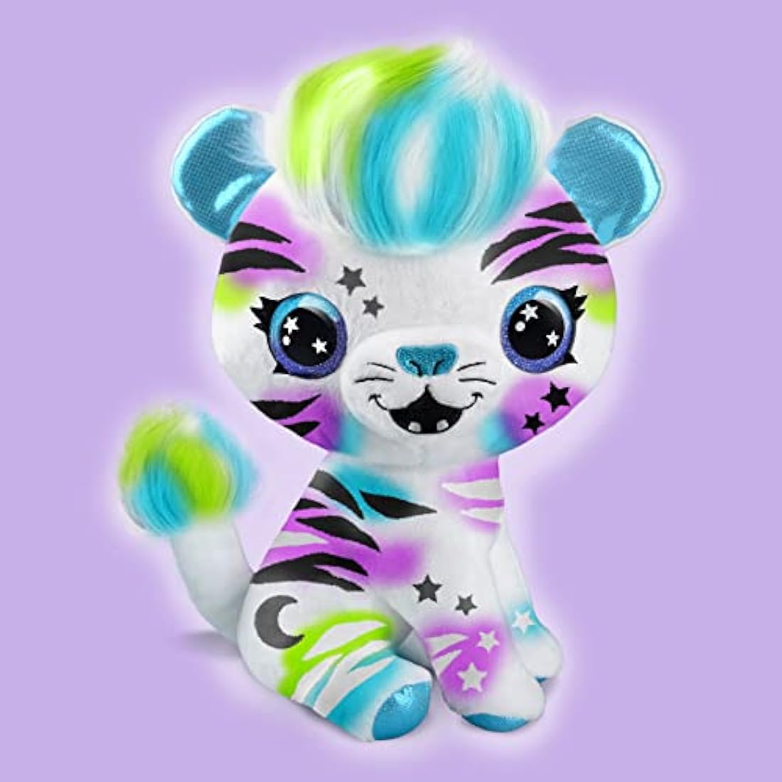 Jolof Store Airbrush Plush Wild Cat DIY Art Kit with 4 Chalk Pens