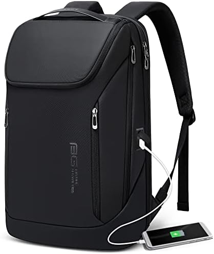 BANGE Business Smart Laptop Backpack | Waterproof 15.6 Inch with USB Port