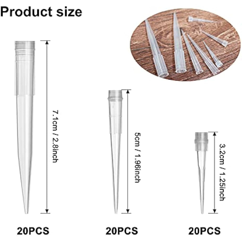 Jolof Store 60 Pcs Plastic Flower Tubes | 3 Sizes Posy Picks for Cakes