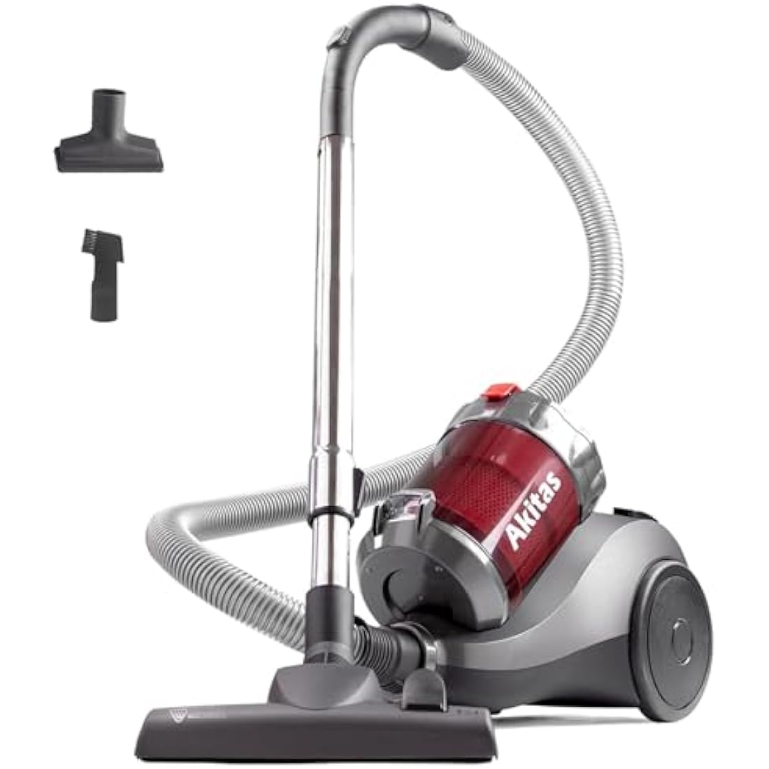 Akitas 800W Bagless Cylinder Vacuum Cleaner with HEPA Filter & Turbo Head