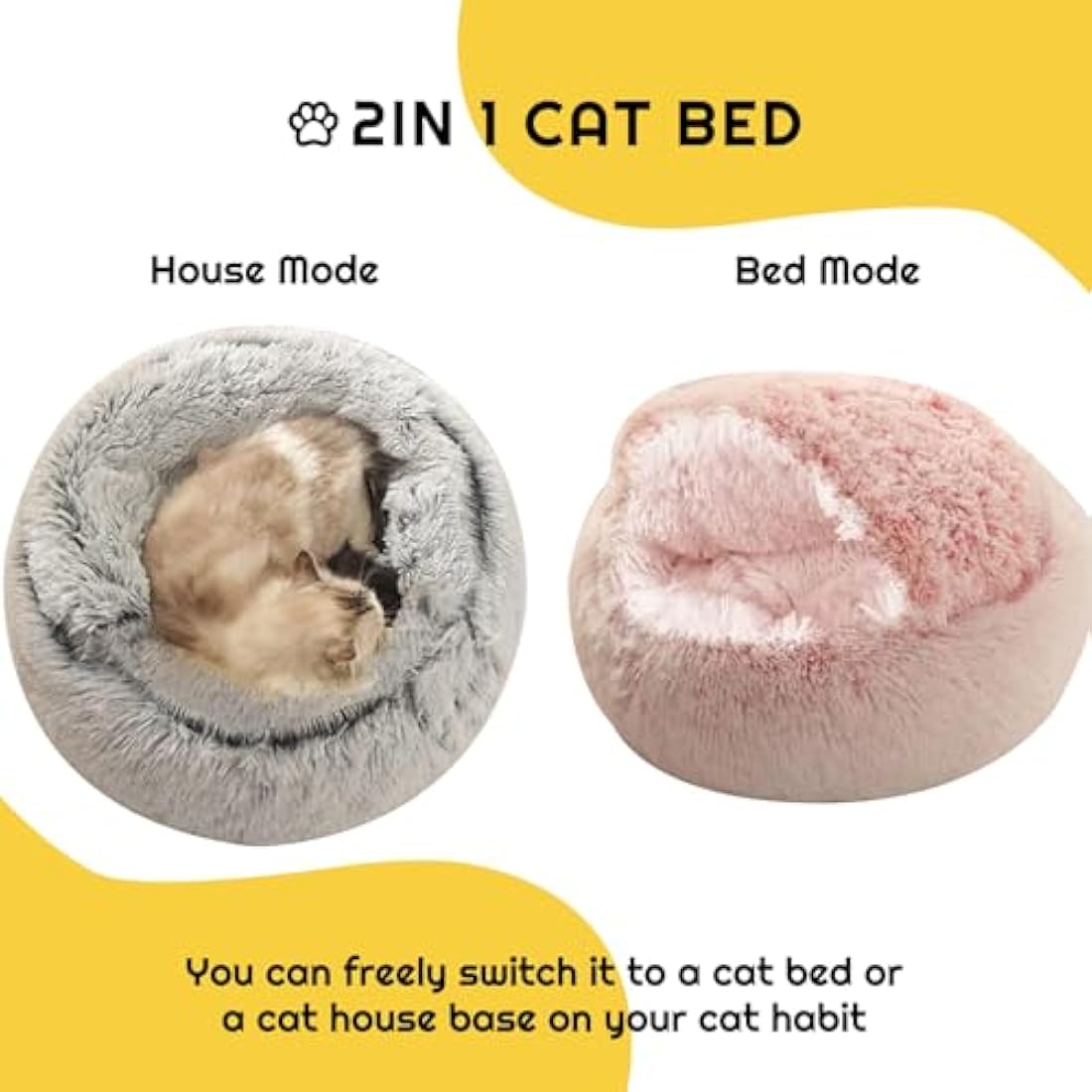 Jolof Store Calming Hooded Dog Bed – Plush Anti-Anxiety Burrowing Nest