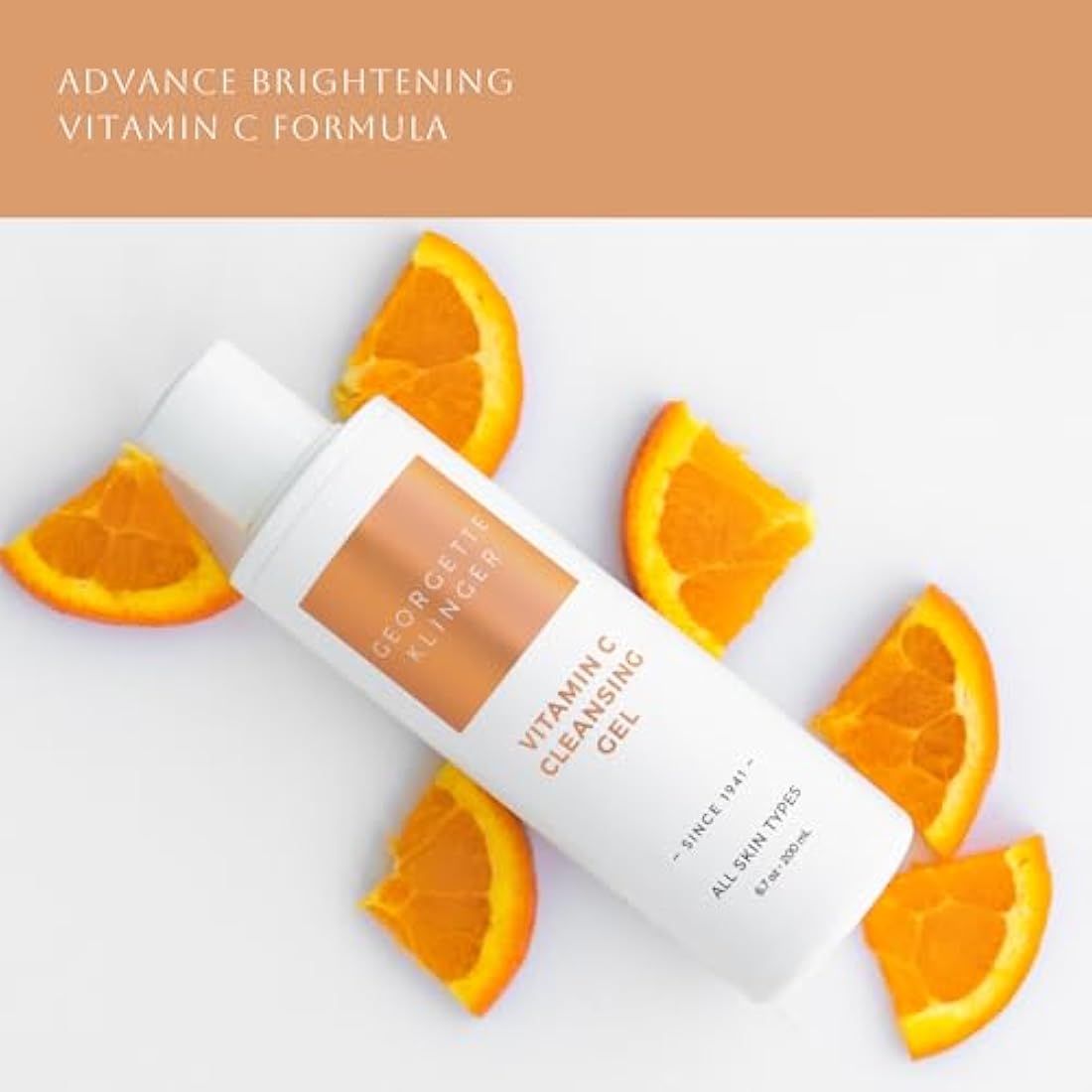Georgette Klinger Vitamin C Cleansing Gel – Brightening Face Wash 6.7oz