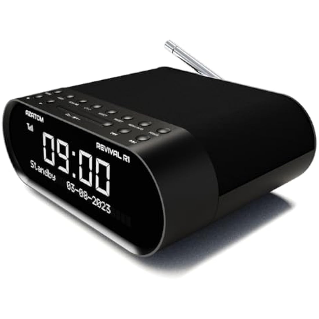 Azatom Revival R1 DAB/DAB+ Bedside Radio with Bluetooth & USB Charging